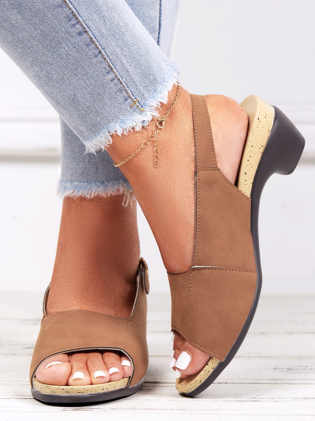 Summer Chunky Heel Sandals