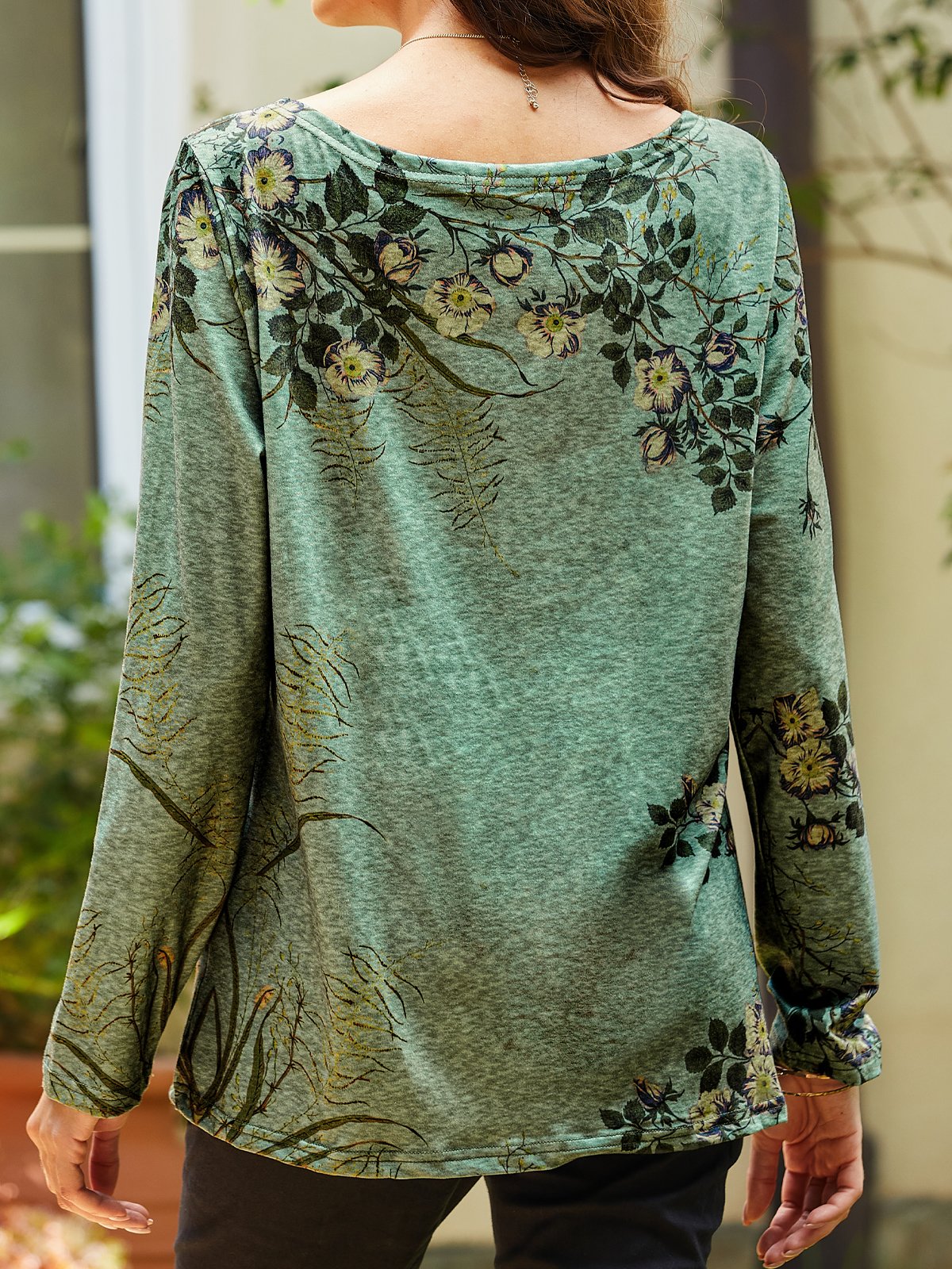 Floral Casual Sweatshirt &pullover
