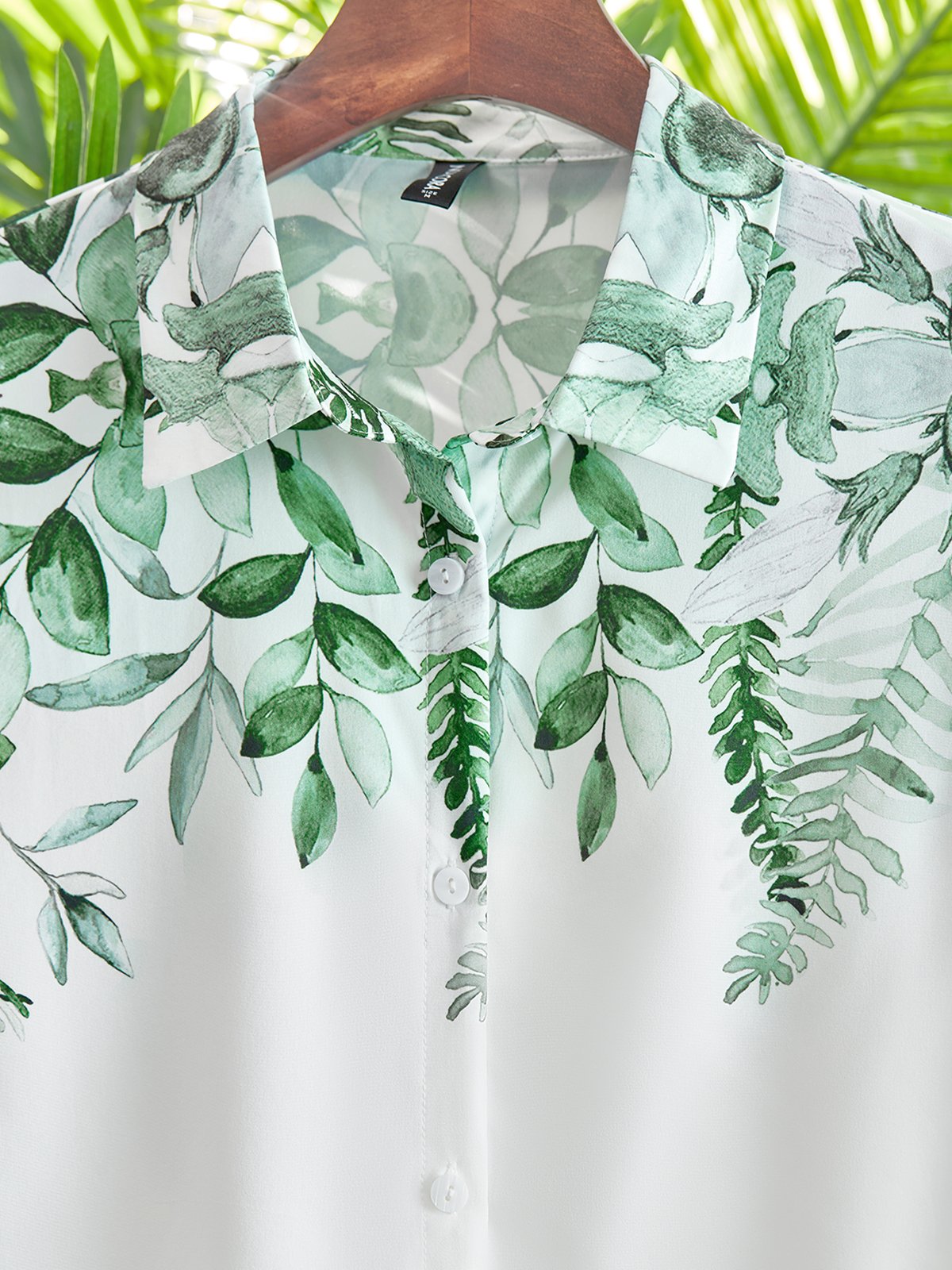 Casual Loose Leaf Blouses