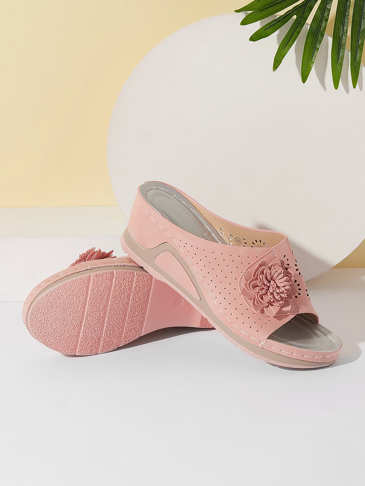 Summer Pu Leather Slippers
