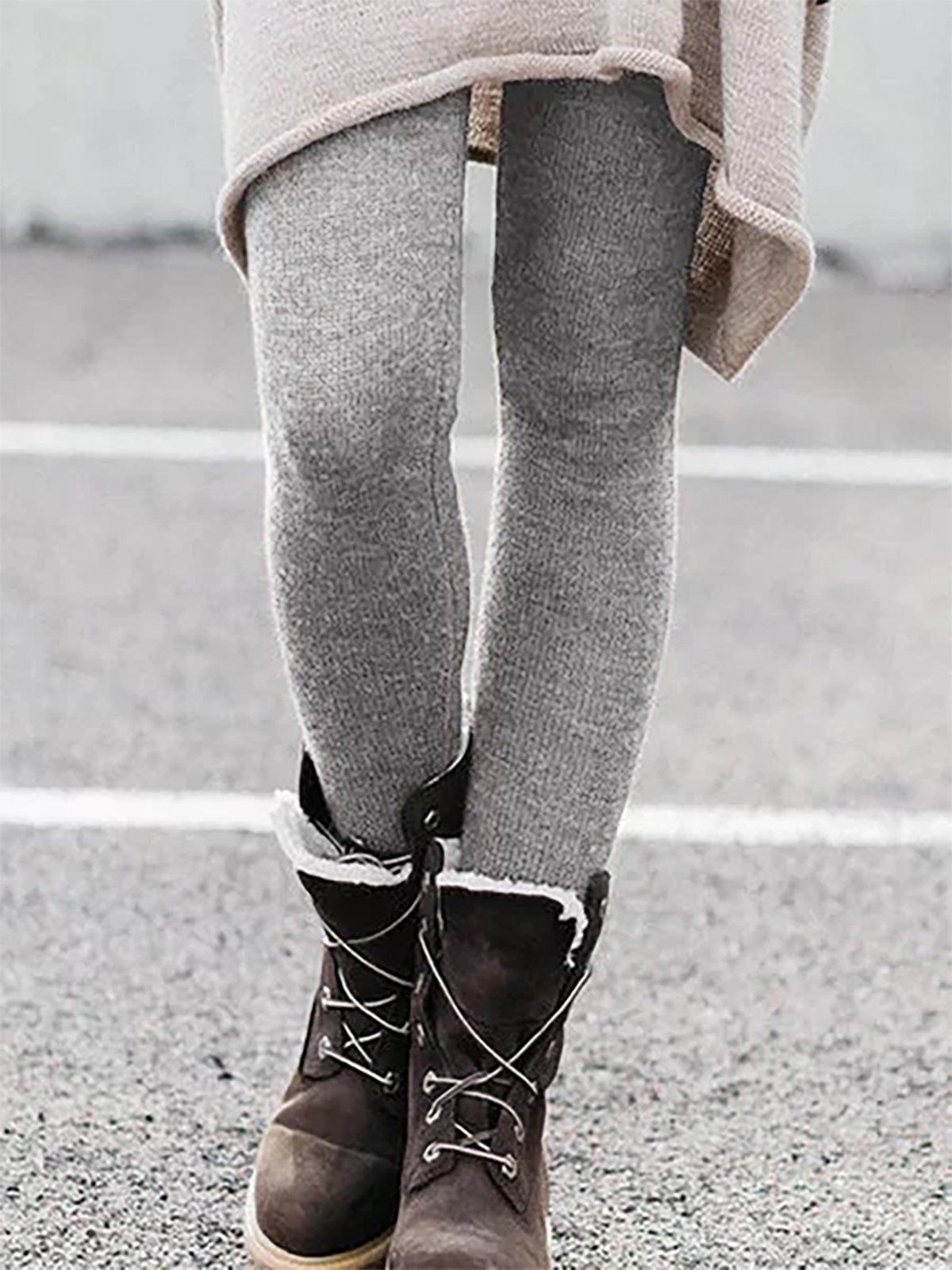Solid Casual Leggings