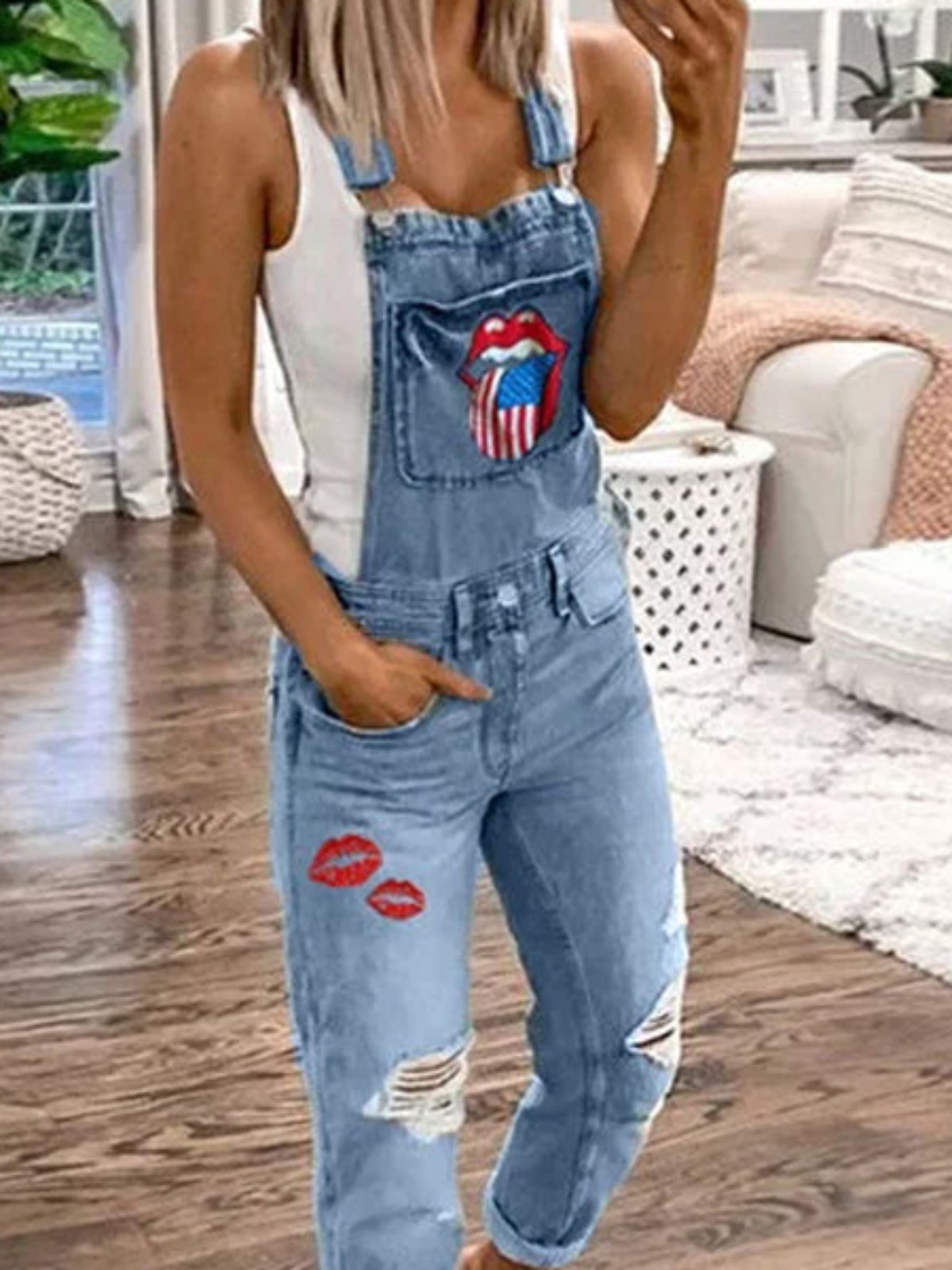 Denim Vacation Jumpsuits&rompers