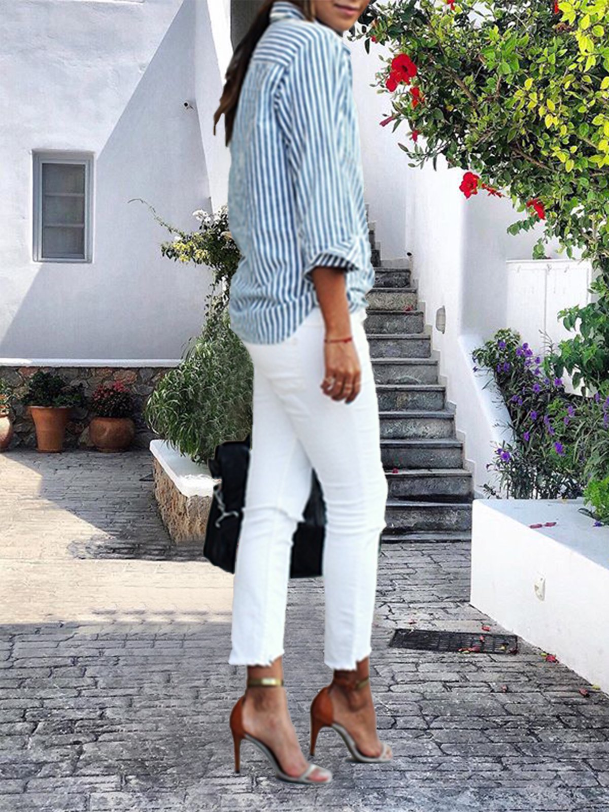 Casual Shirt Collar Blouses