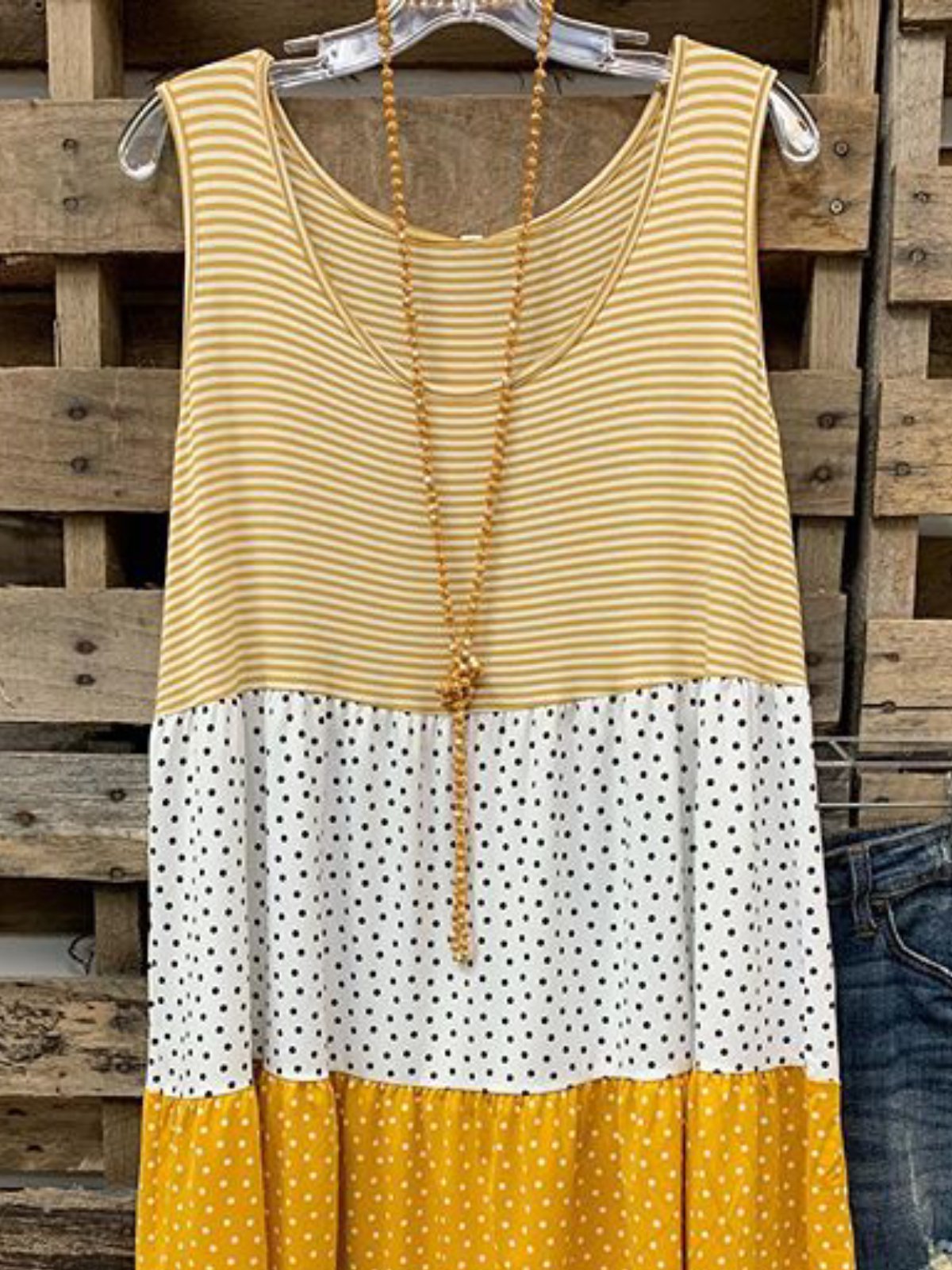 Casual Cotton Blends Tank & Cami