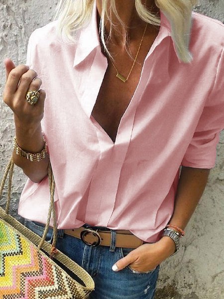 Cotton Solid Casual Shirt