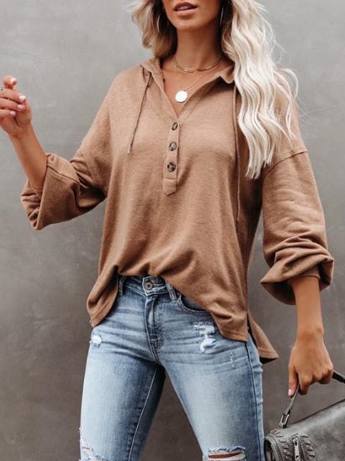 Buttoned Simple Top