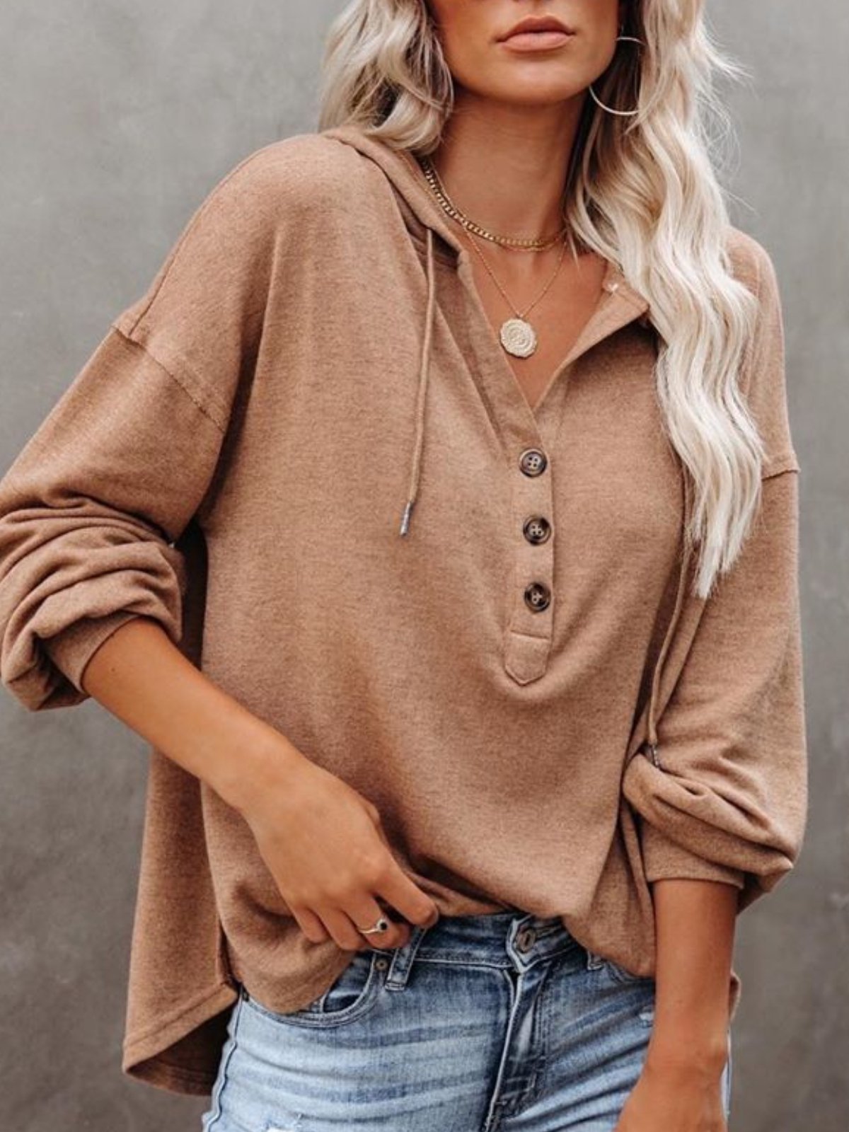 Buttoned Simple Top