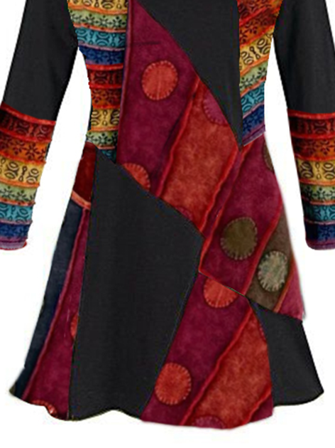 Boho Wool/knitting Casual Knitting Dress