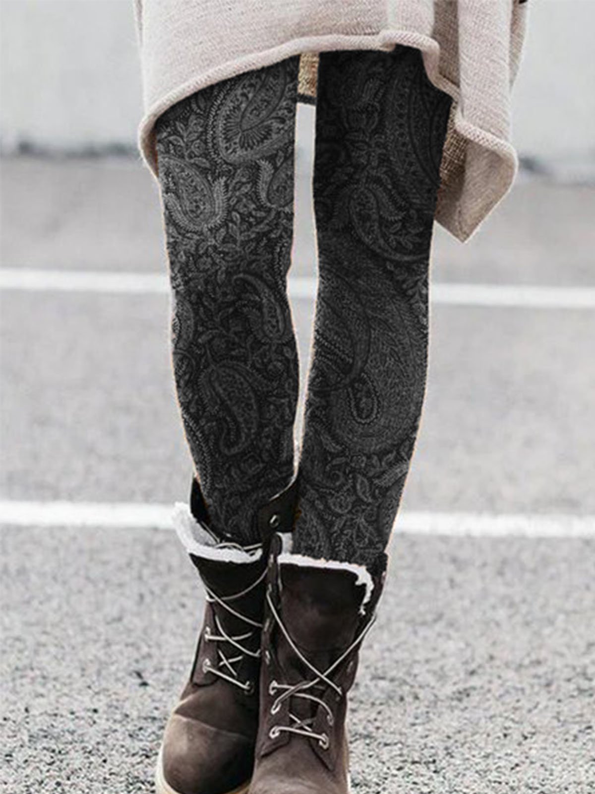 Cotton Blends Casual Leggings
