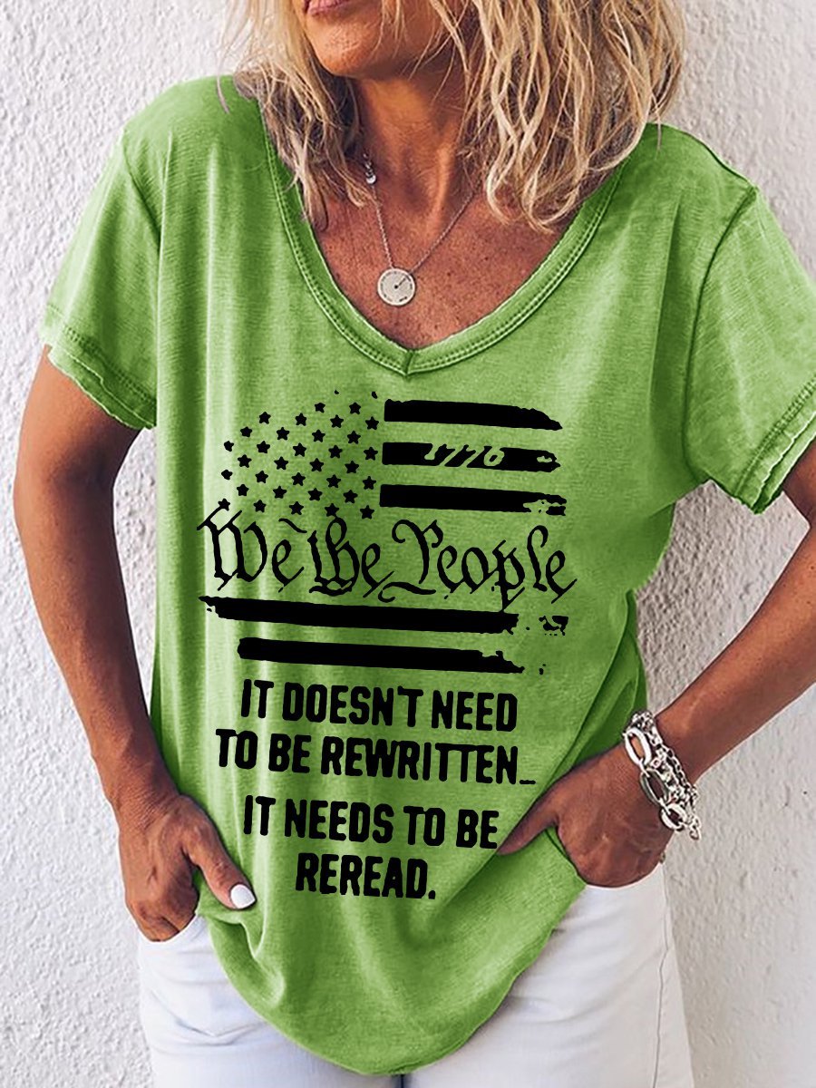 Casual Cotton Blends Loosen T-shirt