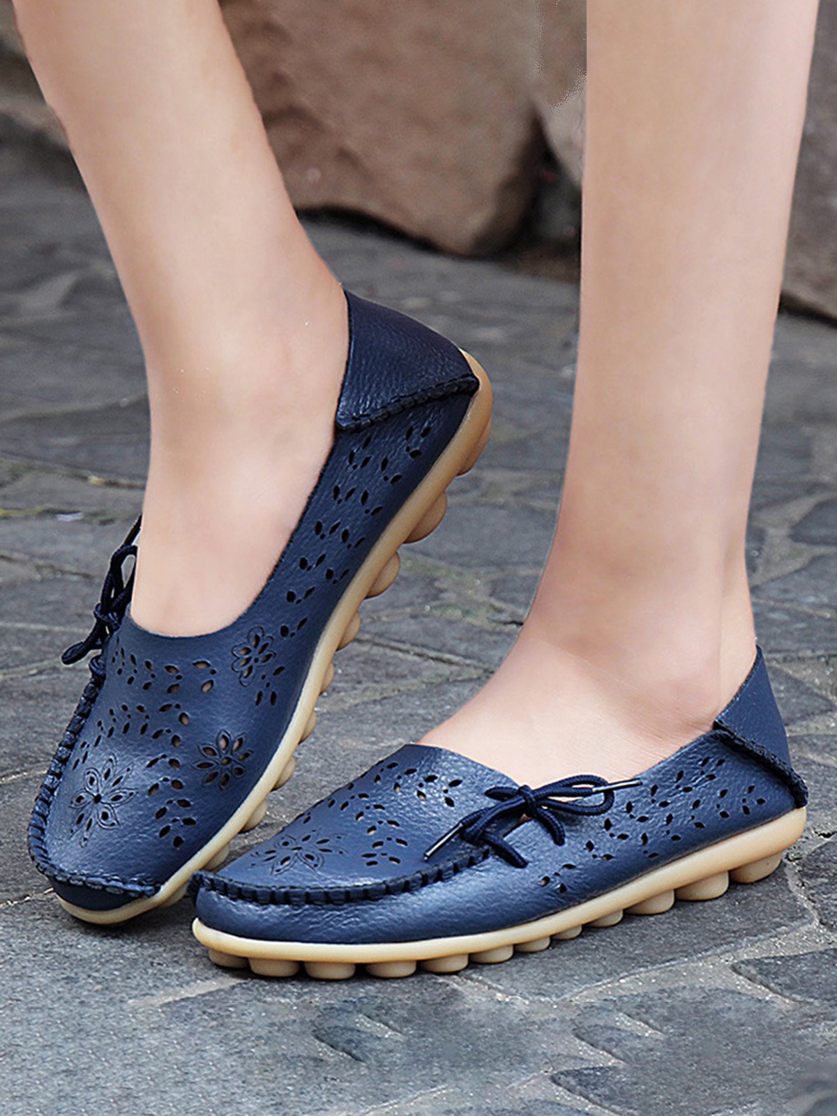 Cowhide Leather Flats/loafers