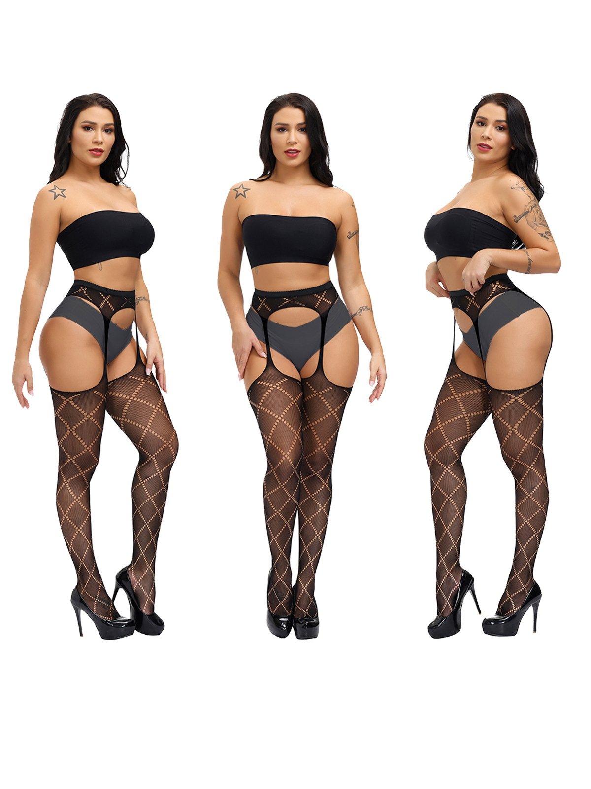 Sexy Suspender Mesh Stockings