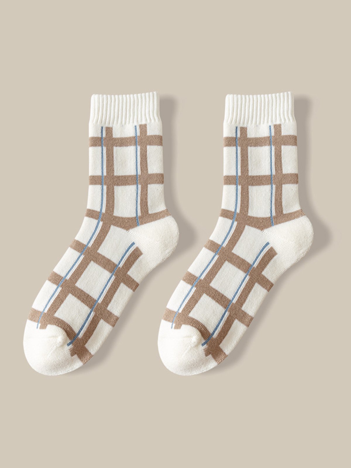 Retro Bear Heart Cotton Warm Socks 5 Piece Set
