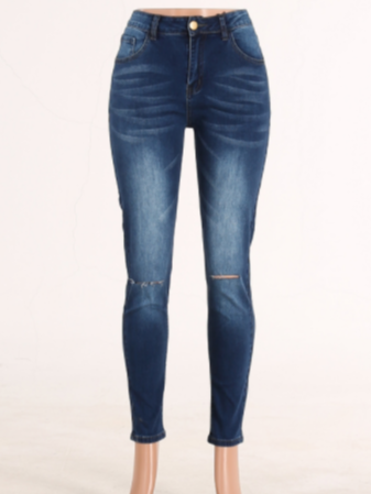 Casual Solid Denim&jeans