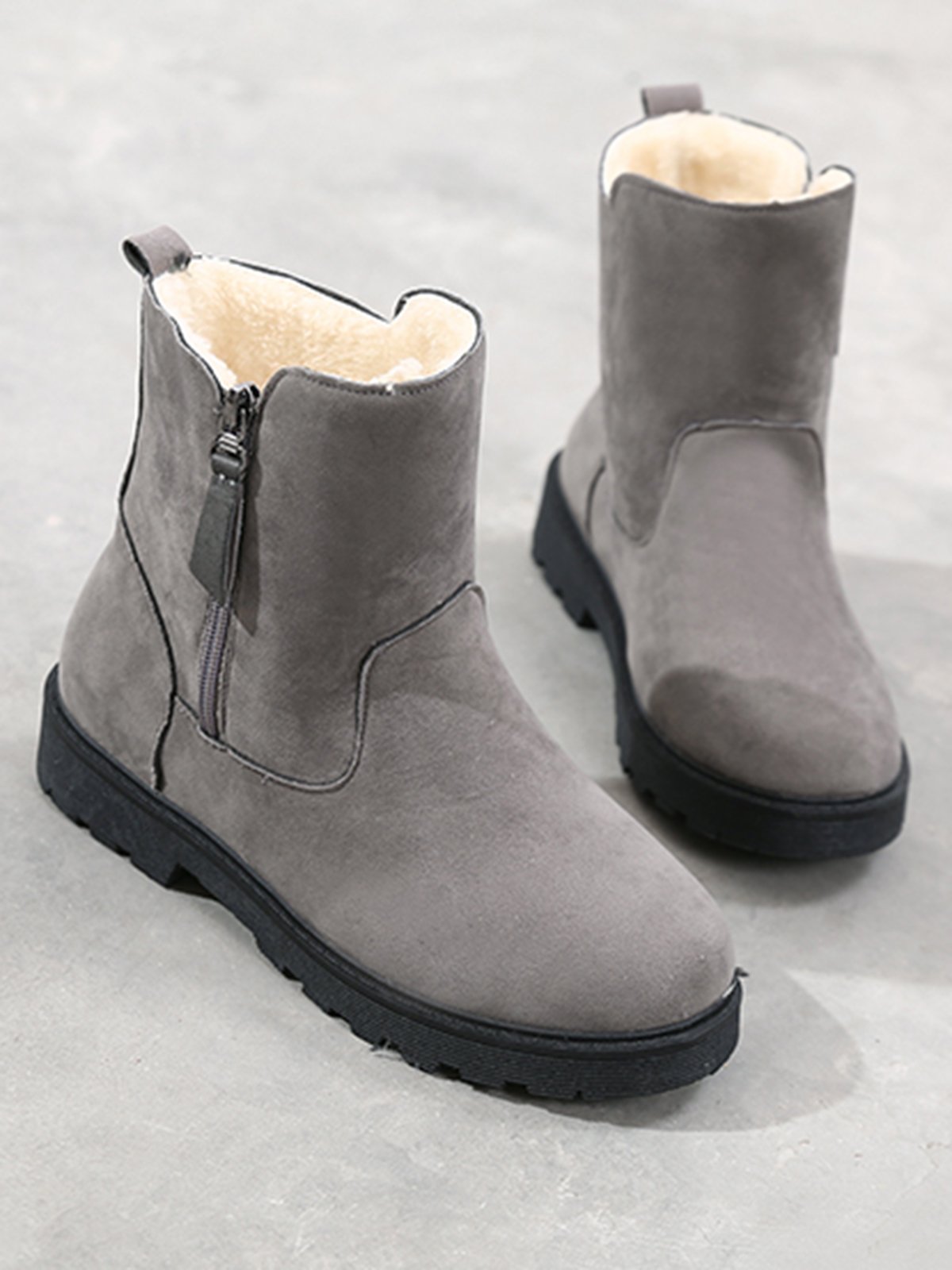 Winter Suede Ankle Boots