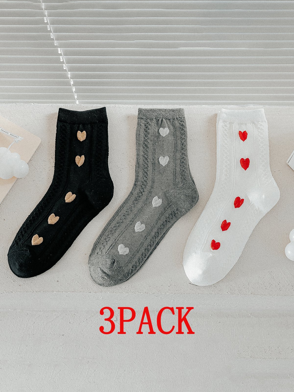 3 Pairs Of Suit Valentine's Day Gift Socks