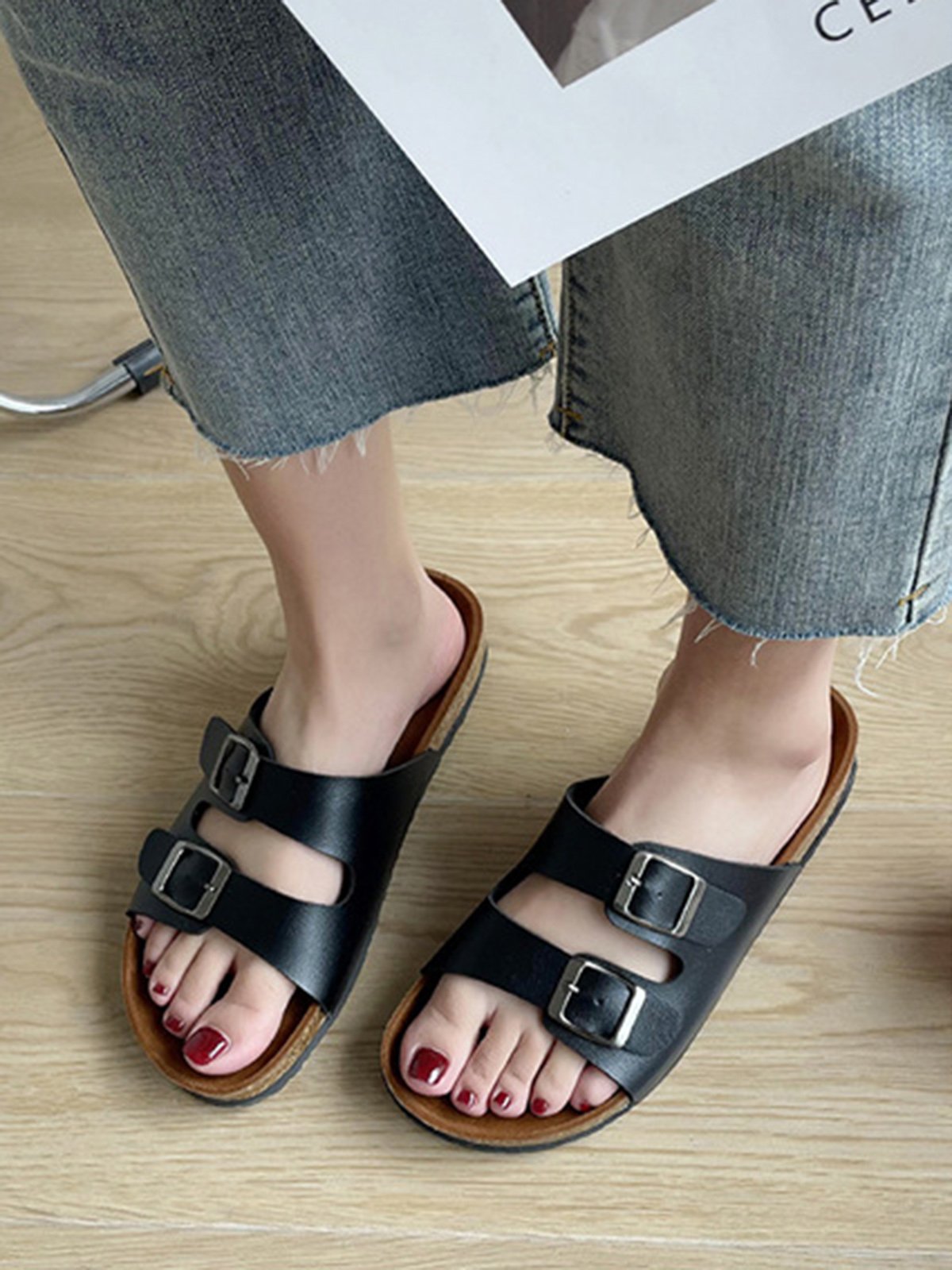 Pu Leather Sandals