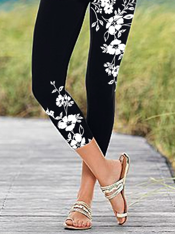 Skinny Floral Leggings