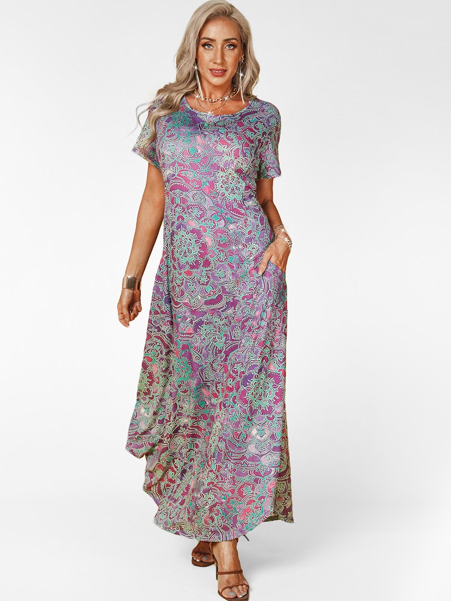 Vintage Paisley Loosen Maxi