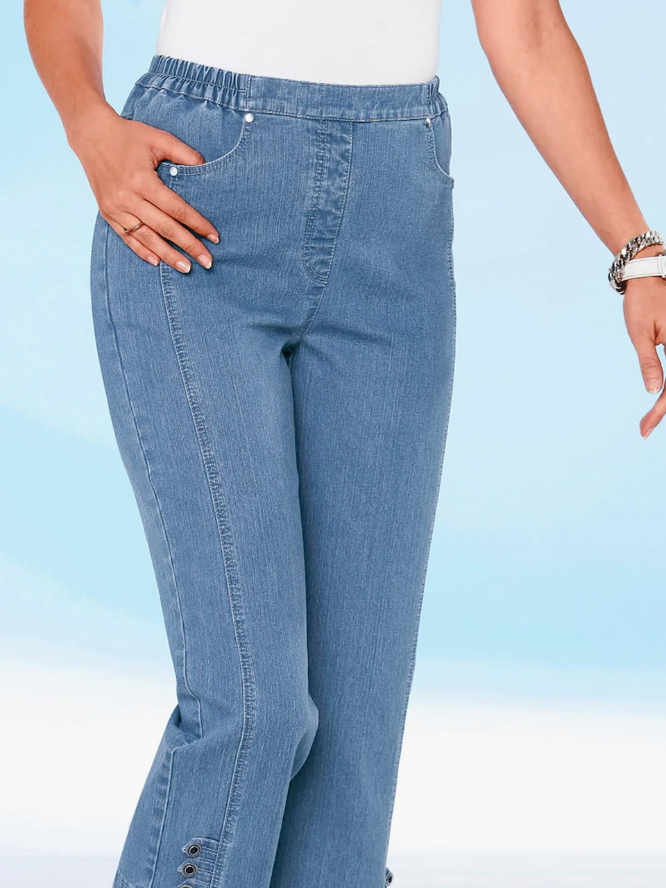 Regular Fit Plain Denim&jeans