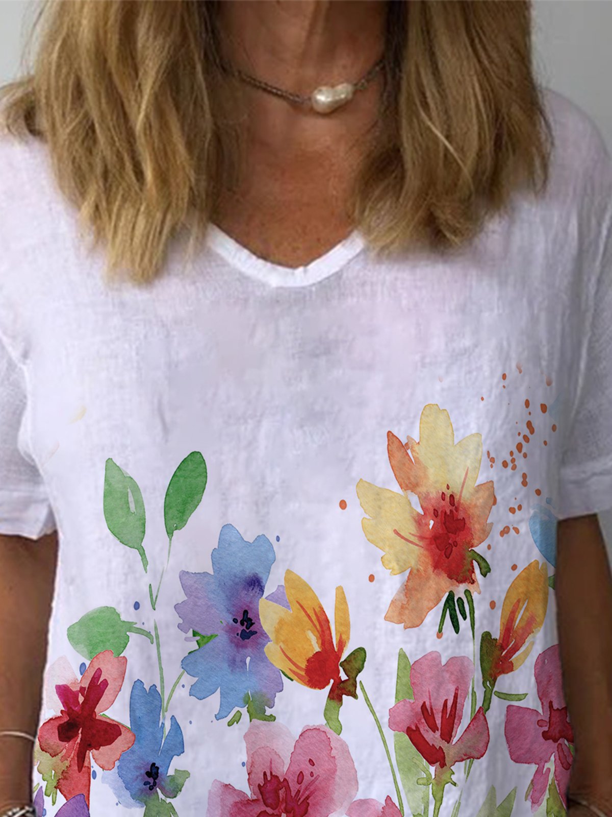 Casual Loose Floral Top