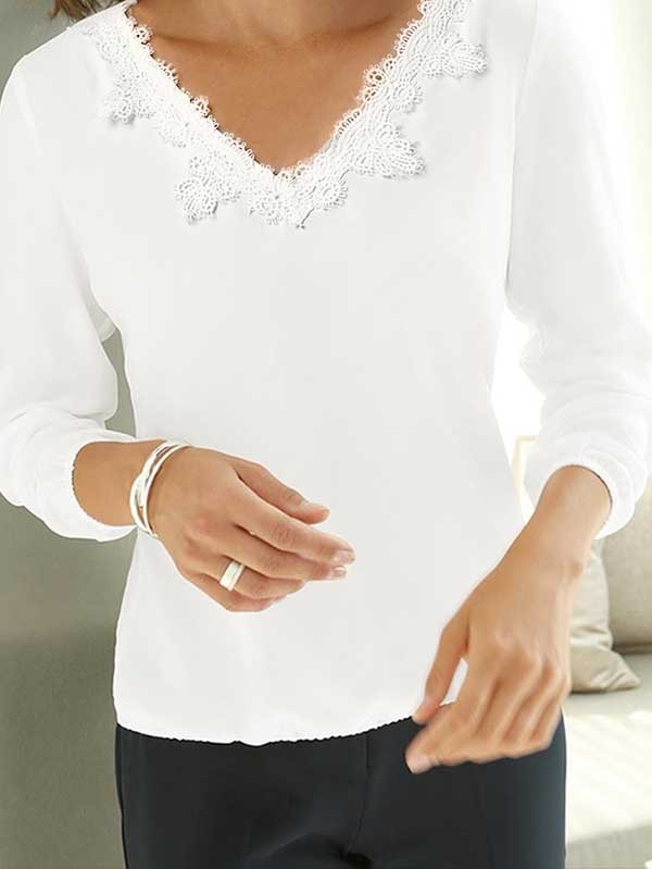 Loose Casual V Neck Top