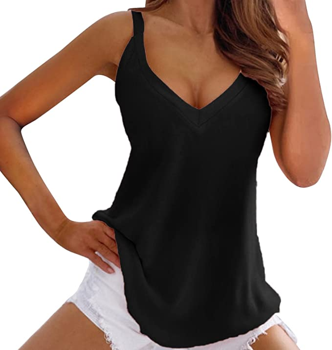 Casual V Neck Tank & Cami