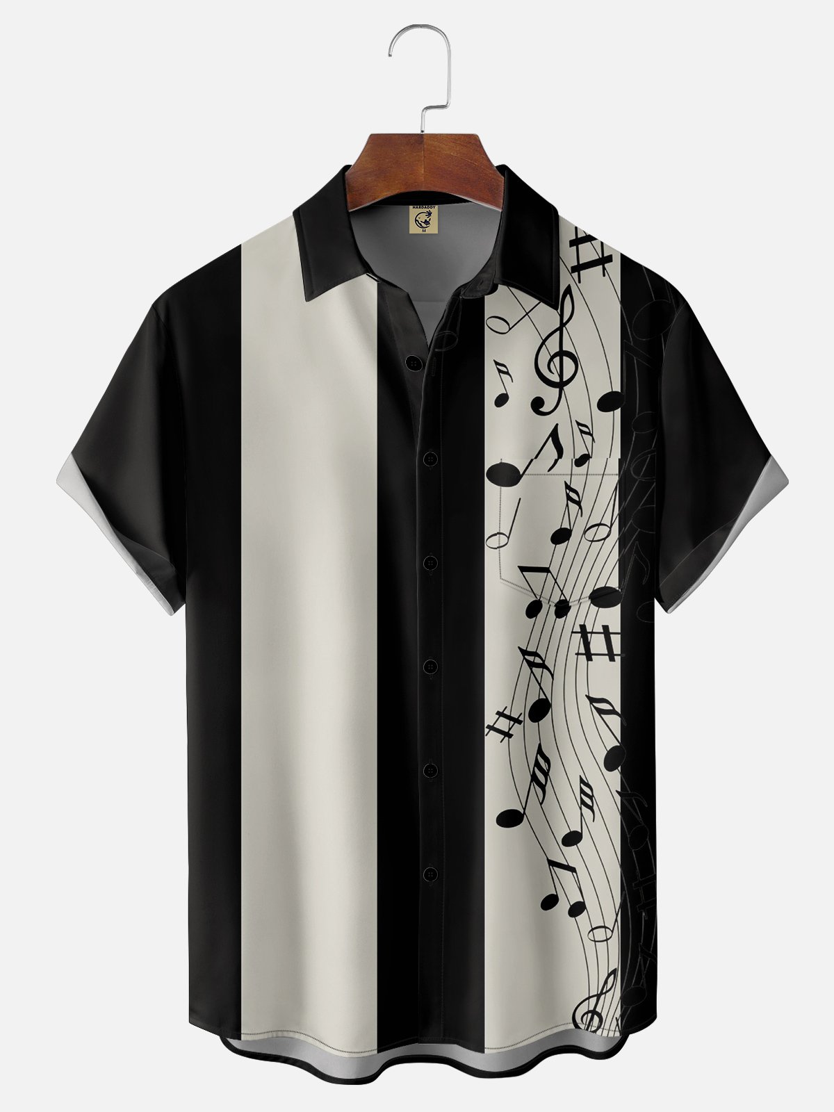 Casual Music Shirt Collar Men-Shirts