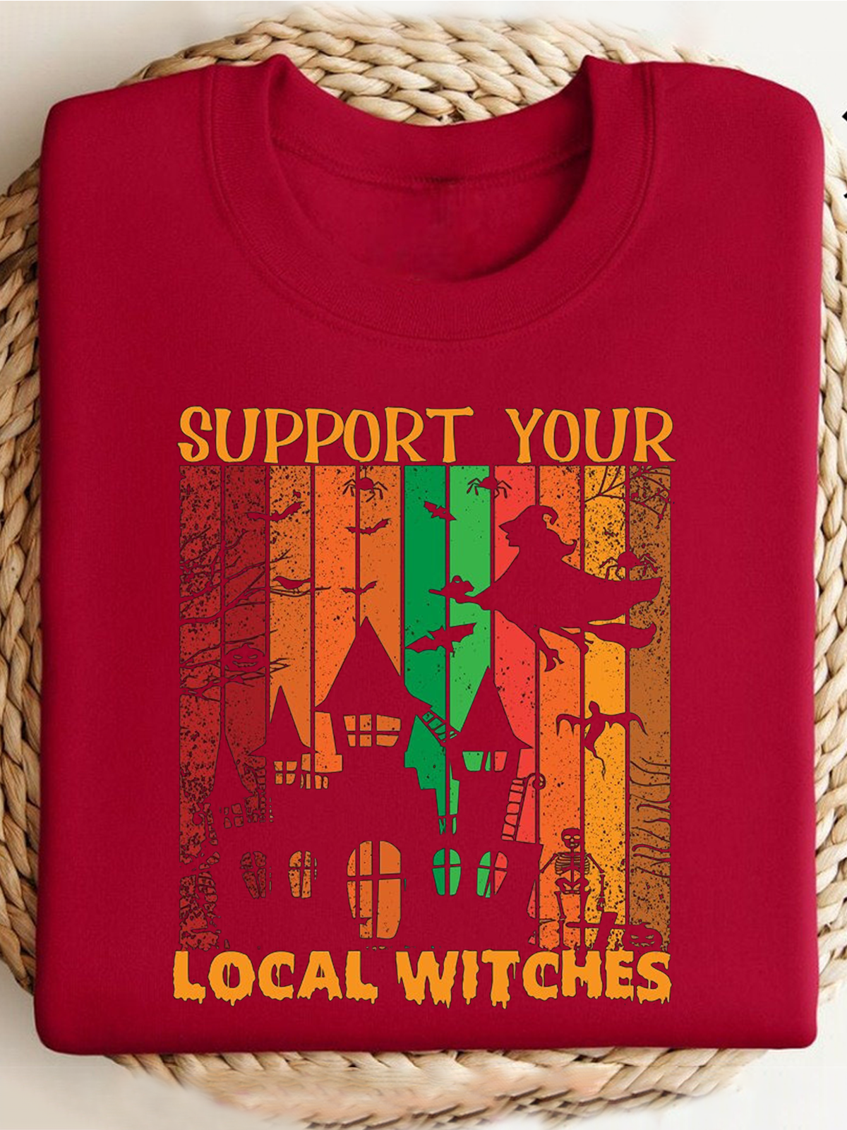 Support Your Local Witches witch Halloween Sweatshirt