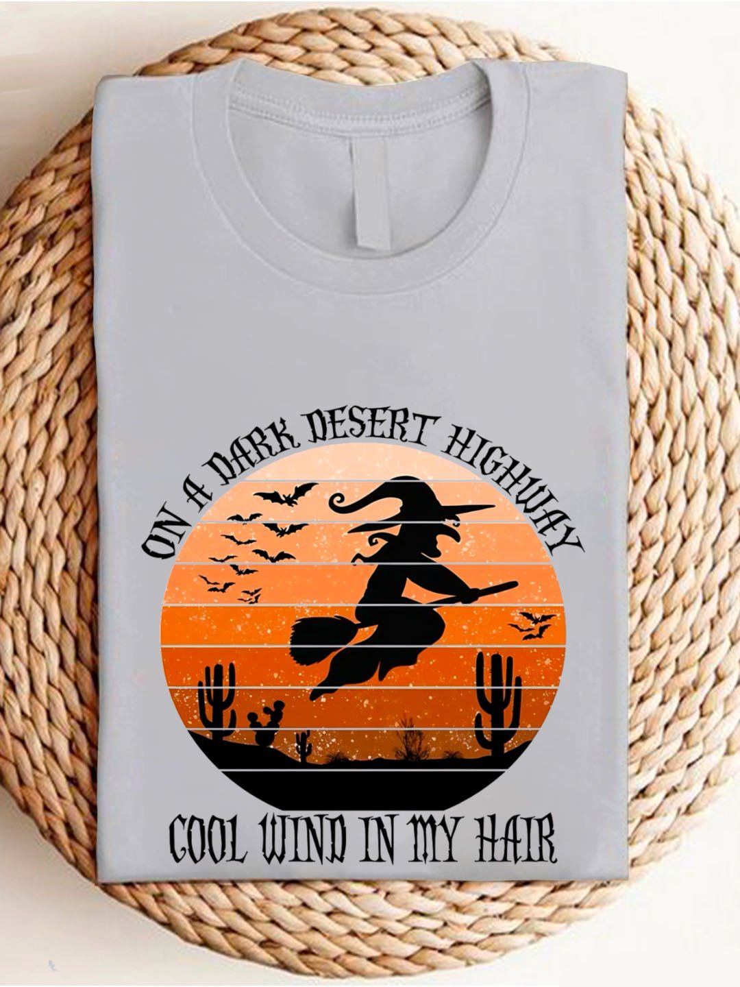 On A Dark Desert Highway Cold Wind In My Hair  witch Halloween Sweatshirt