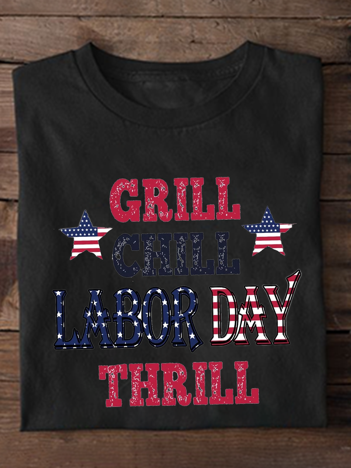 Grill Chill Labor Day Thrill Diligent women Labour Day T-Shirt