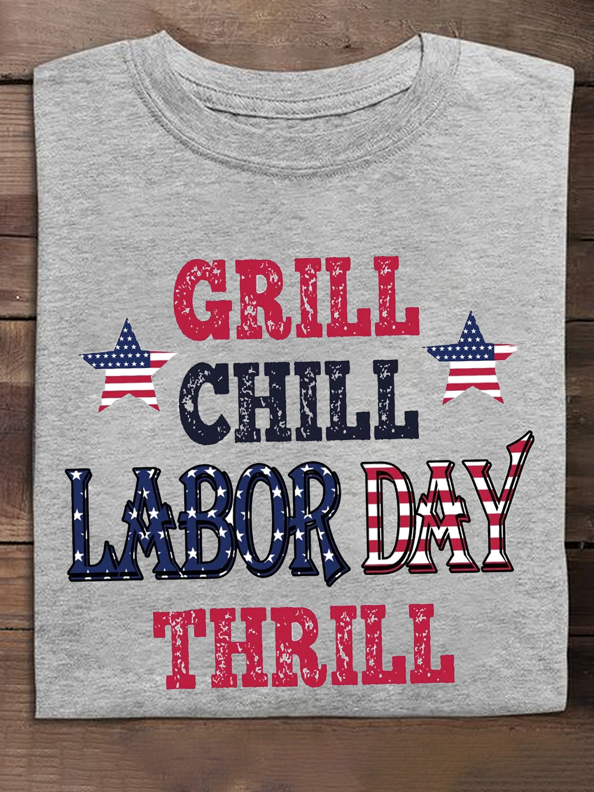 Grill Chill Labor Day Thrill Diligent women Labour Day T-Shirt