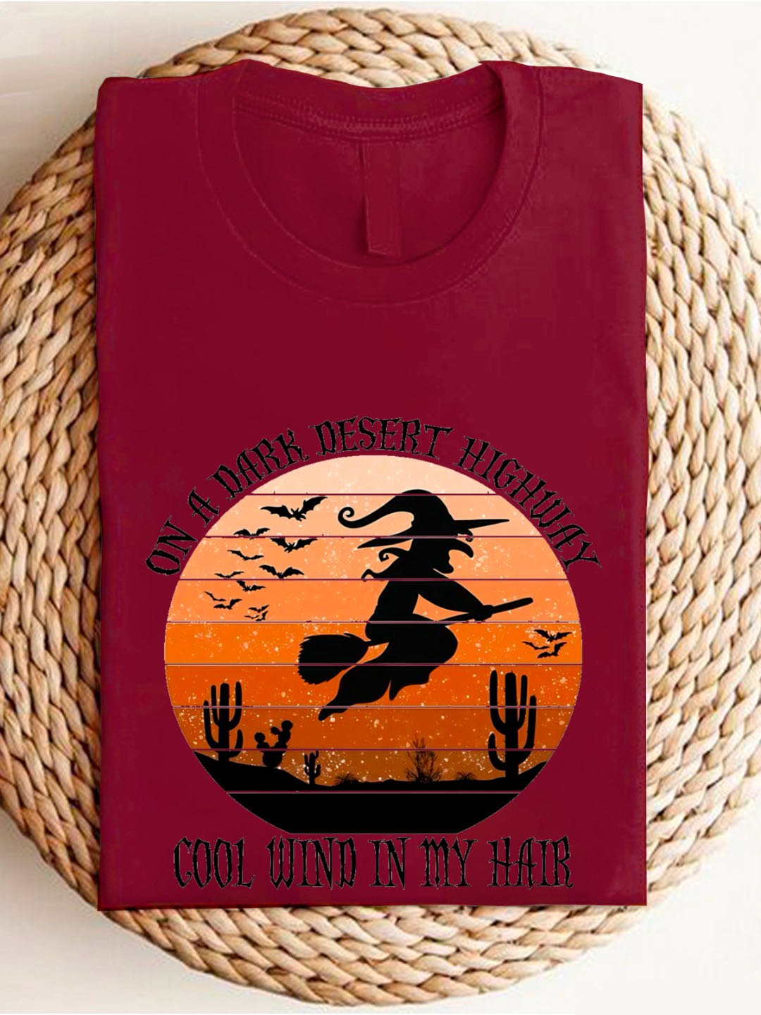 On A Dark Desert Highway Cold Wind In My Hair  witch Halloween Sweatshirt