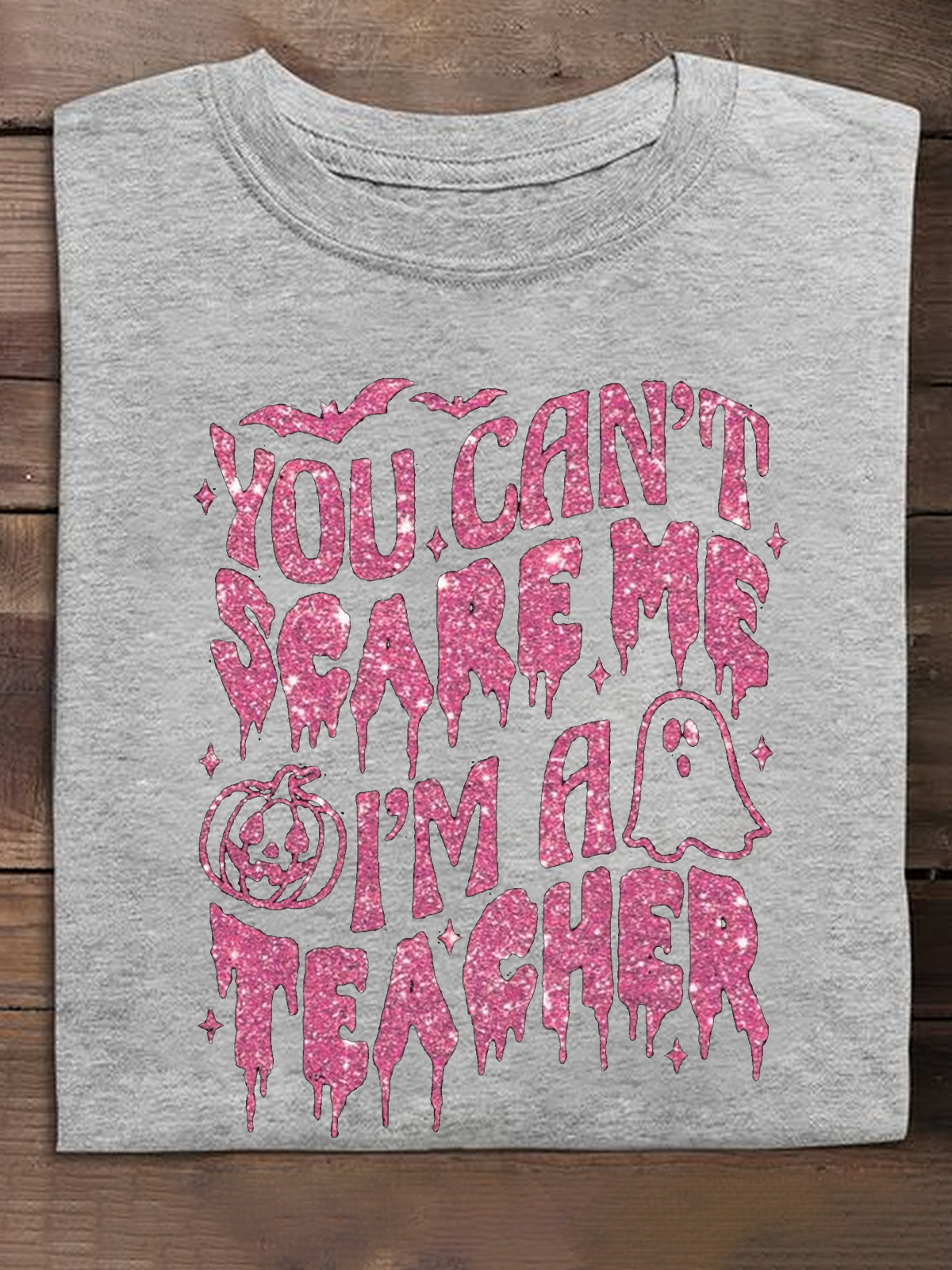 You Can't Scare Me I'm A Teacher witch Halloween T-Shirt