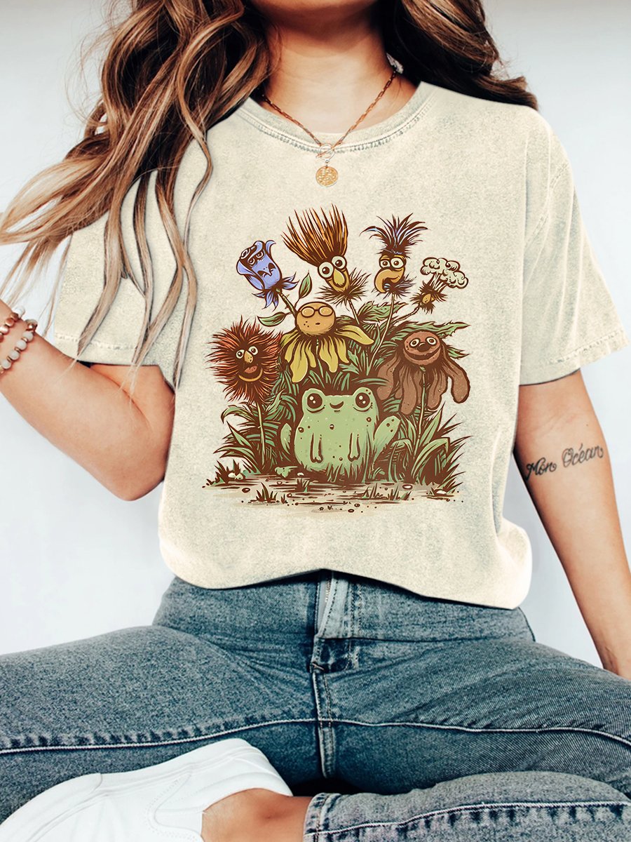 Happy Frog Vintage Distressed Shirt