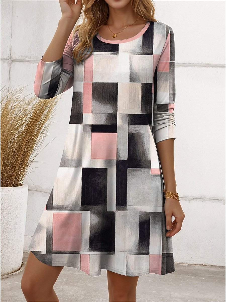Jersey Casual Dress With No