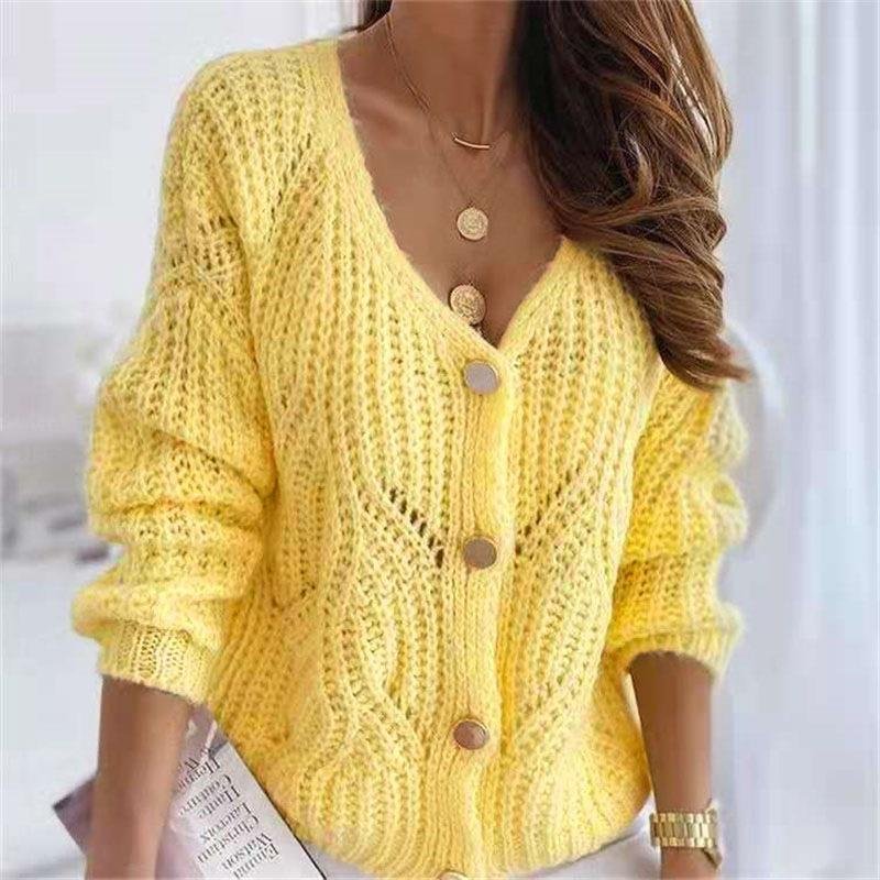 Plain Casual Wool/Knitting Others Cardigan