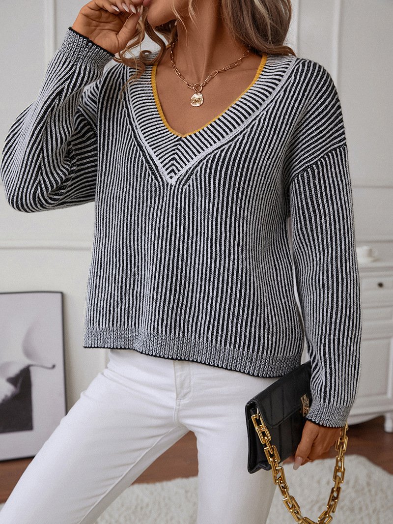 Casual Yarn/Wool Yarn Sweater