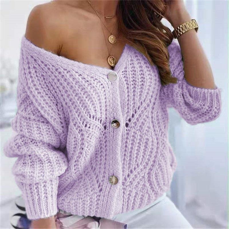 Plain Casual Wool/Knitting Others Cardigan