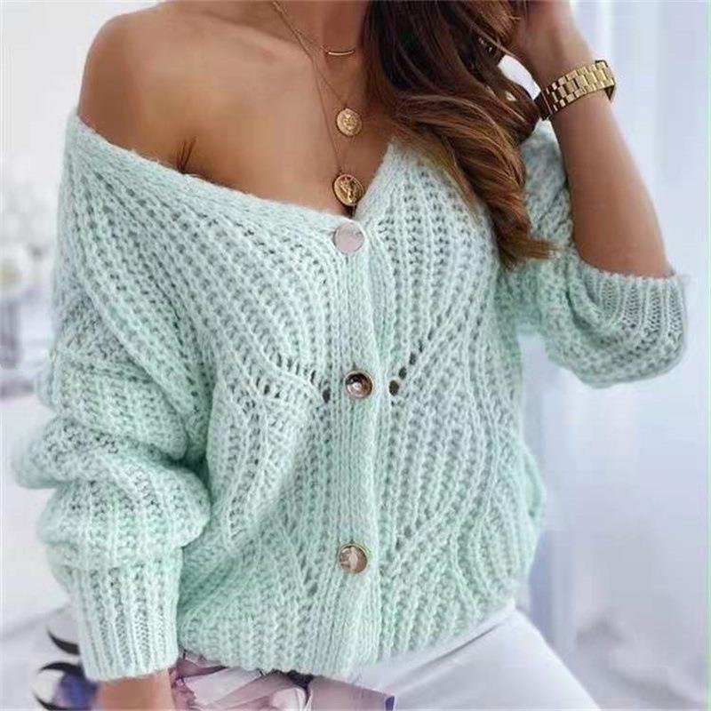 Plain Casual Wool/Knitting Others Cardigan