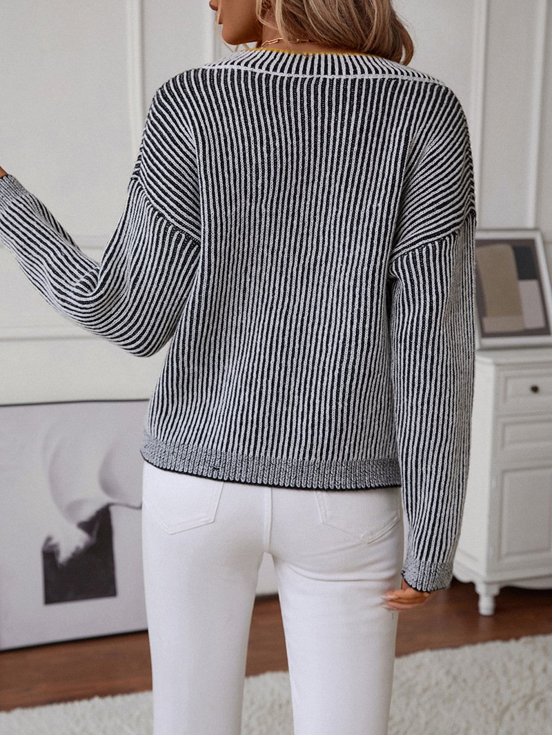 Casual Yarn/Wool Yarn Sweater