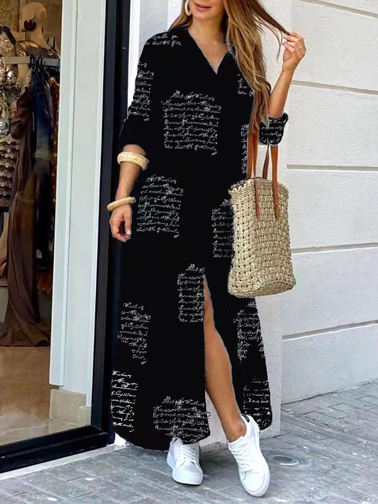 Casual Striped Dress With No