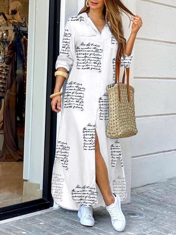 Casual Striped Dress With No
