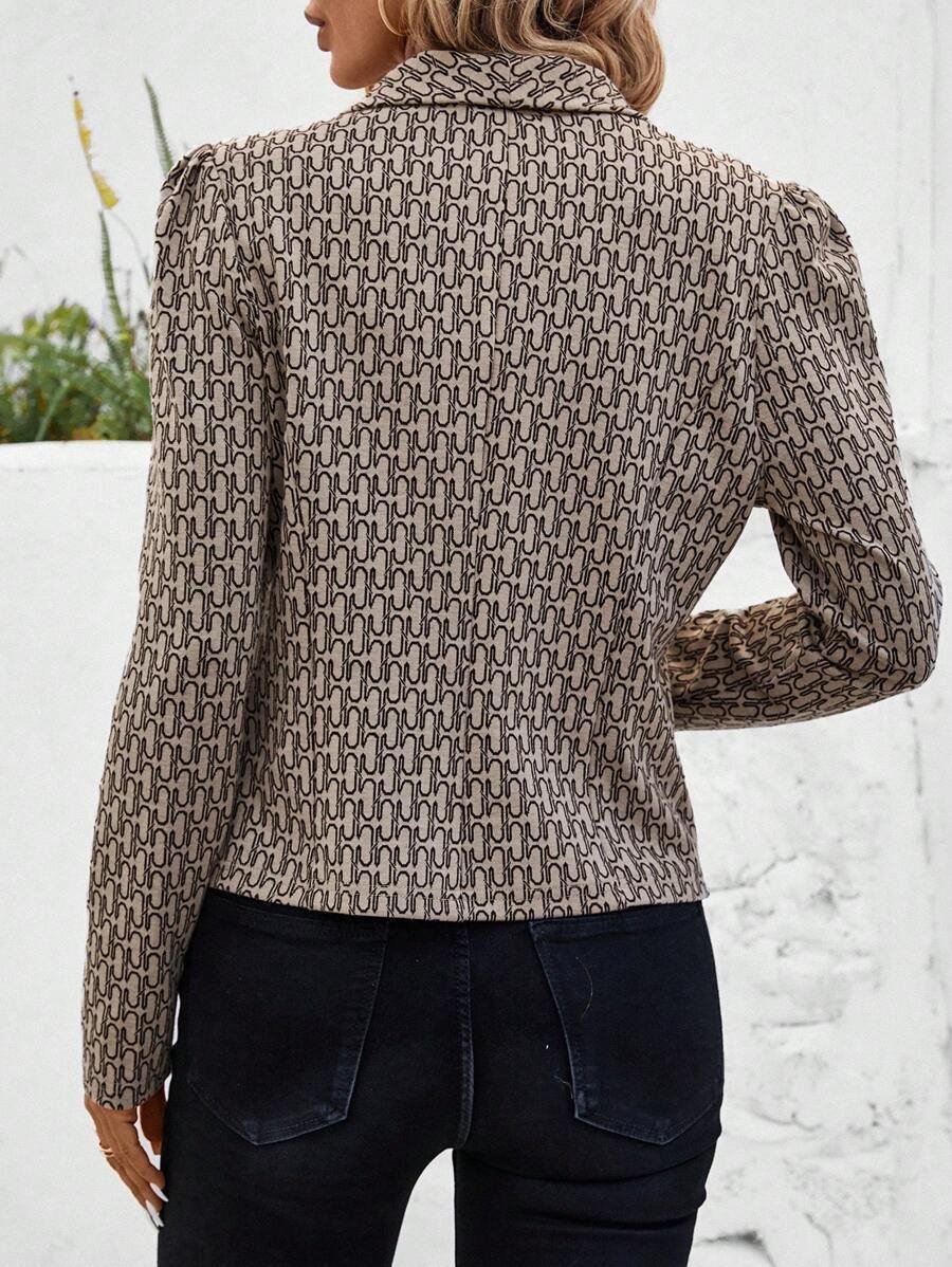 Geometric Others Casual Jacket