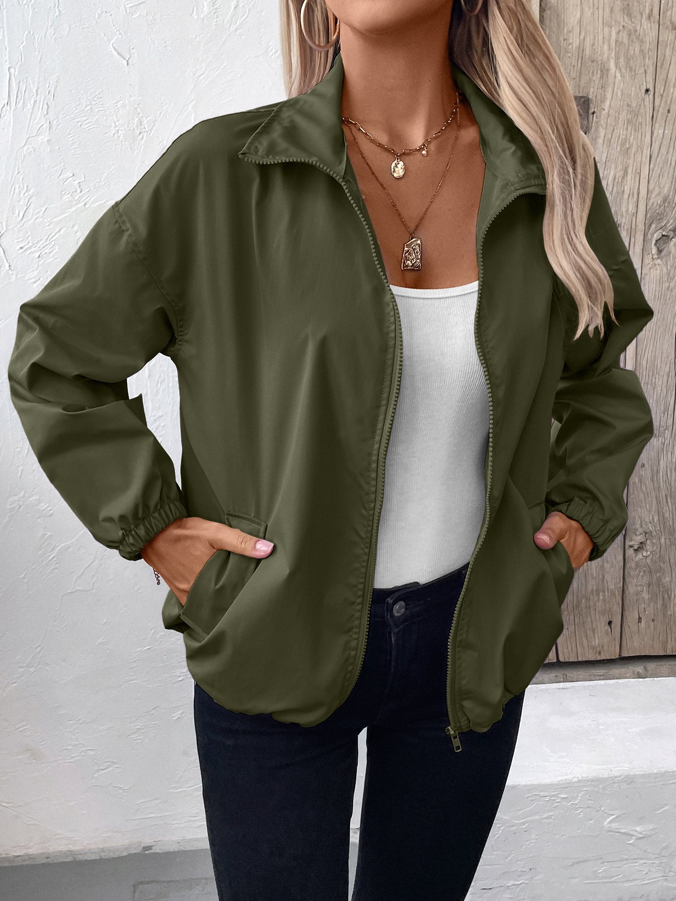 Casual Loose Plain Jacket