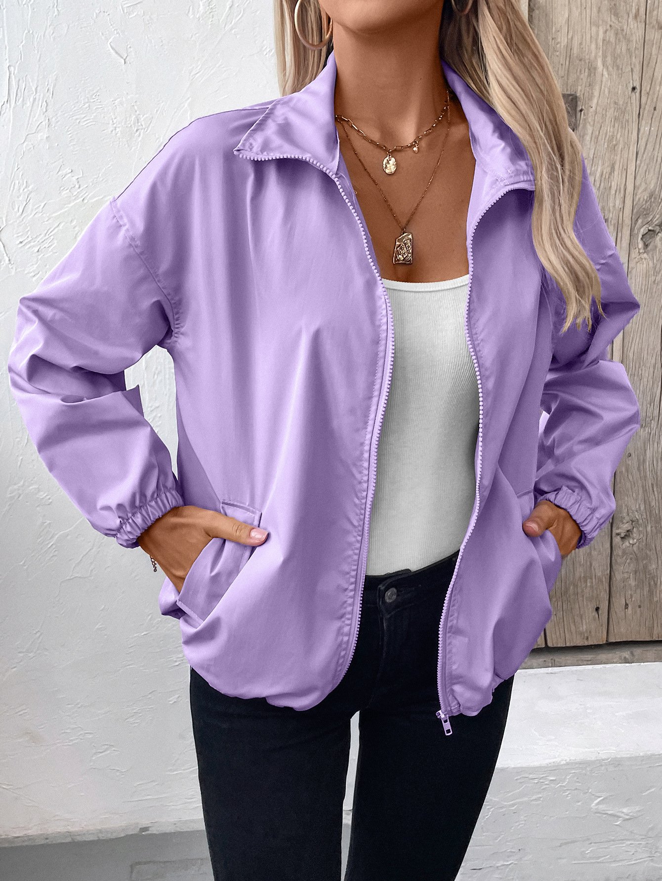 Casual Loose Plain Jacket