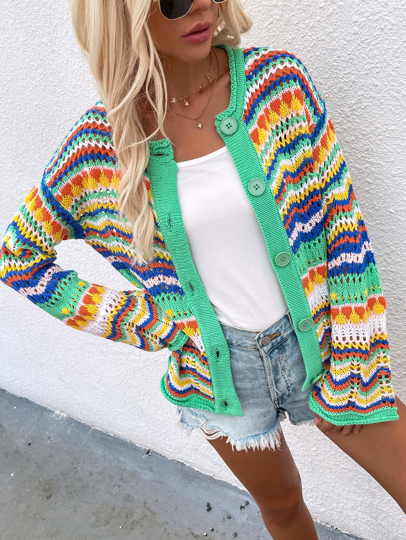 Wool/Knitting Casual Cardigan