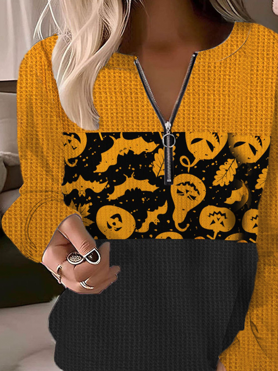 Crew Neck Loose Casual Sweatshirt