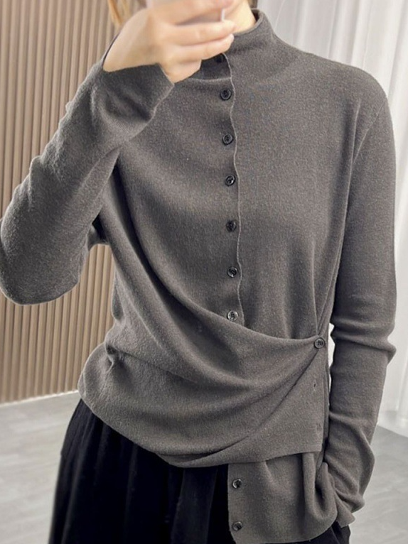 Turtleneck Casual Blouse