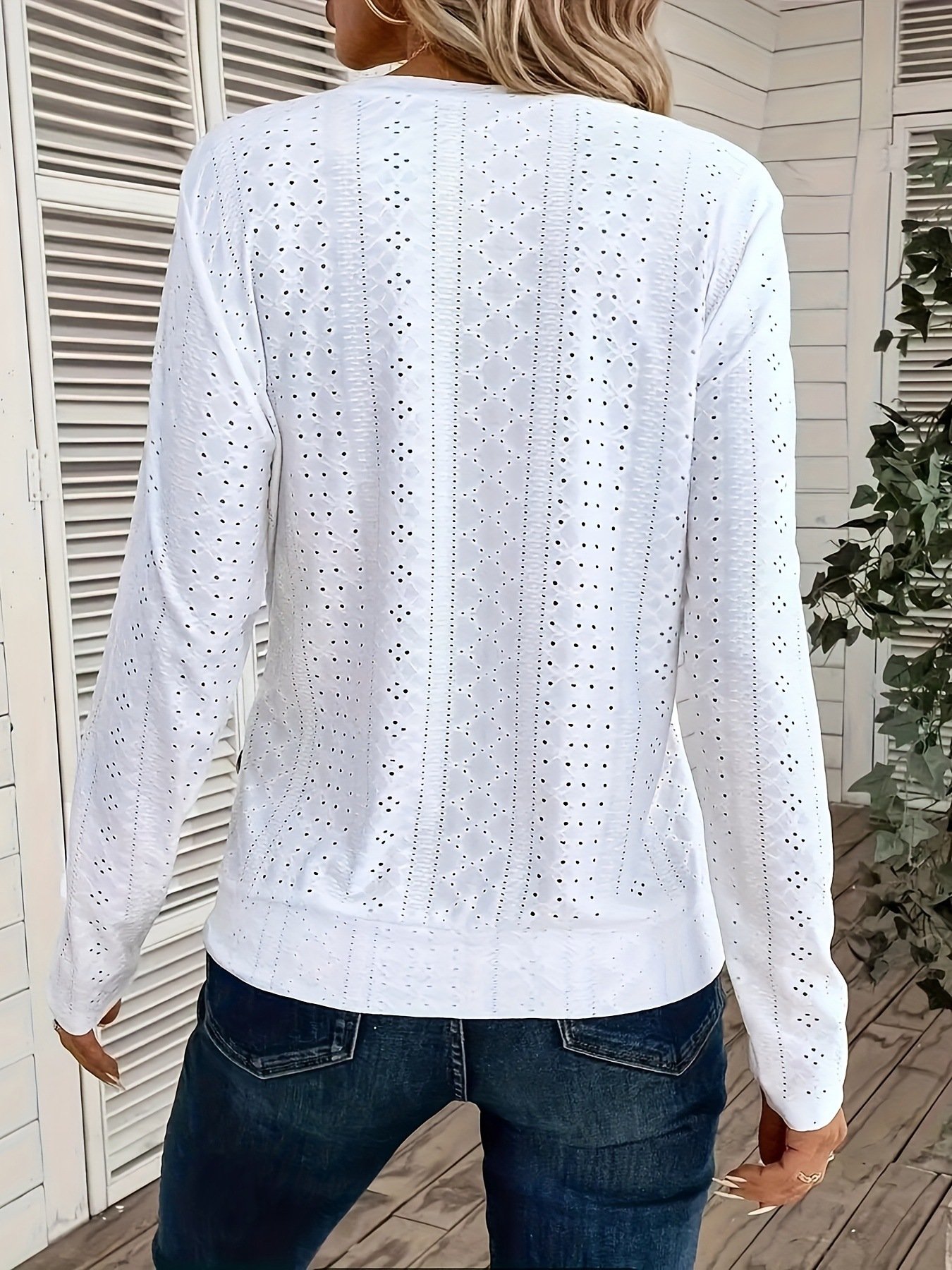 Jersey Plain Casual Blouse